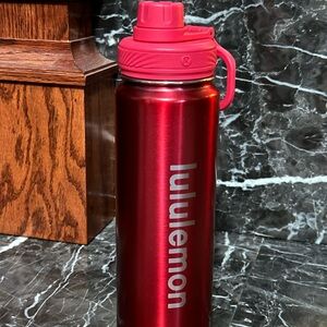 Lululemon Metallic Red Water Bottle